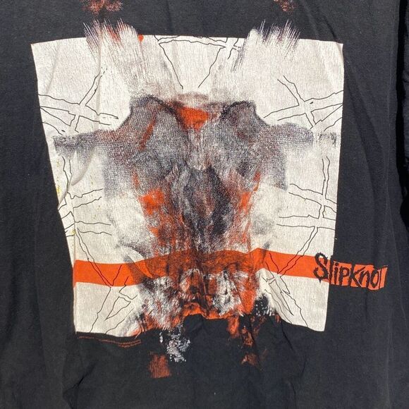 Slipknot Men's Black Cotton Short Sleeve Graphic 2018 Band T-Shirt Size XL - Picture 4 of 11